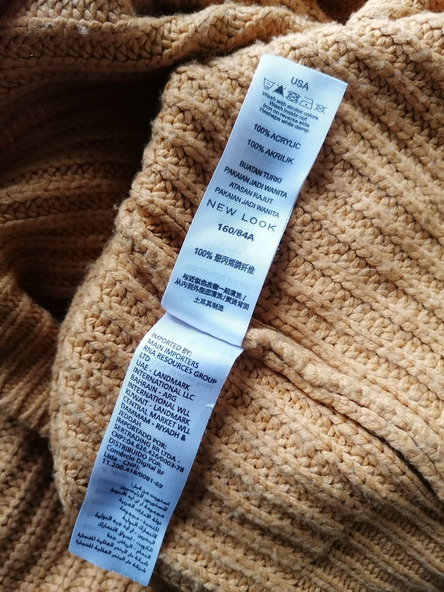 Sweter z ażurowym tyłem rozmiar M