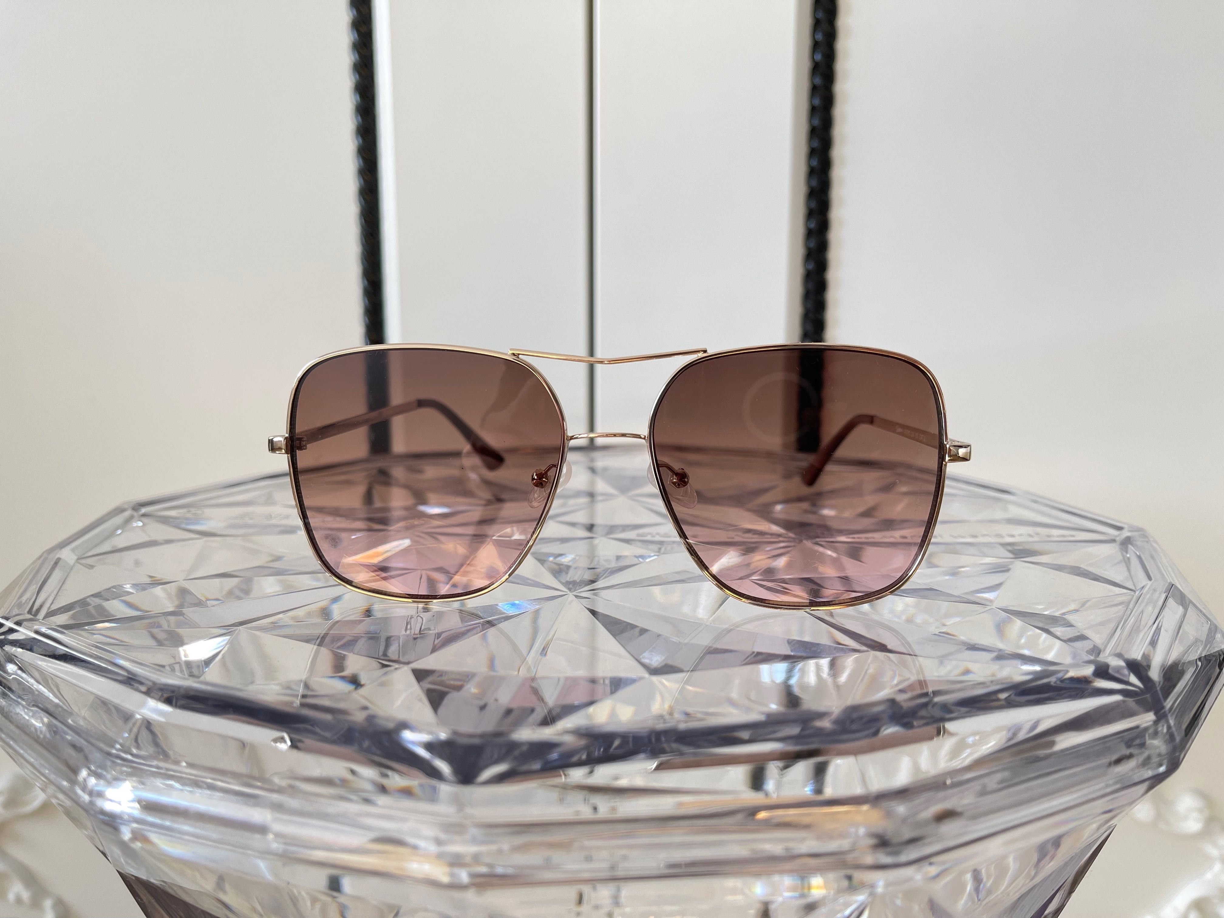 KEEN Vision Express OKULARY Przeciwsłoneczne Aviator Brązowe
