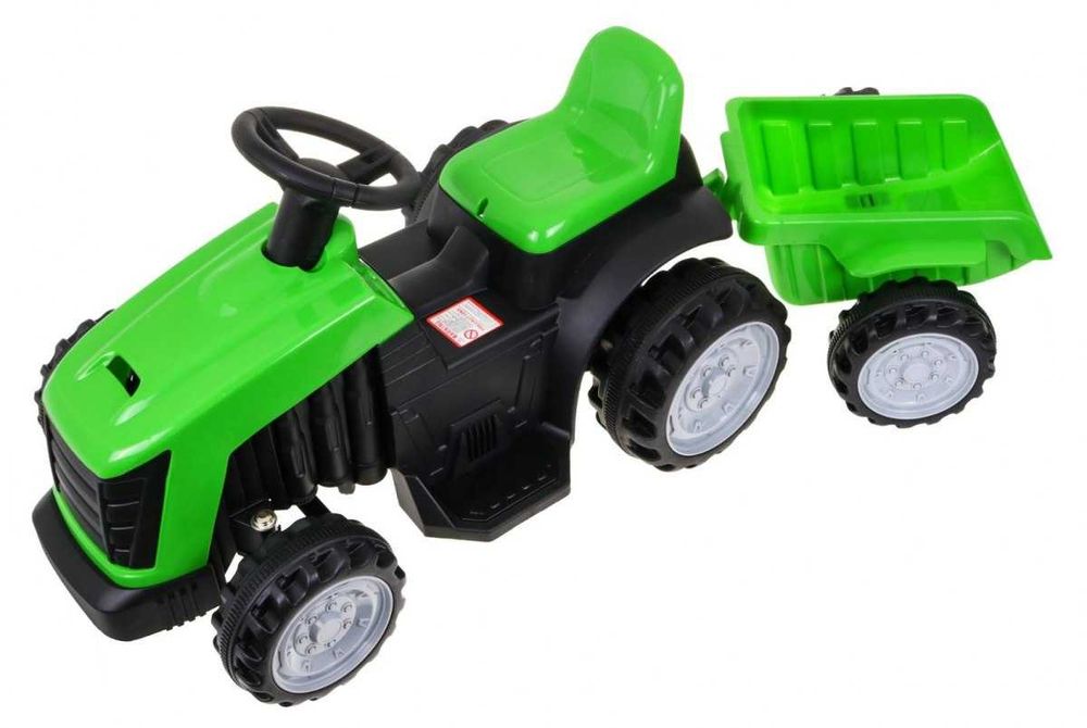 Traktor z Przyczepą Zielony TR1908T