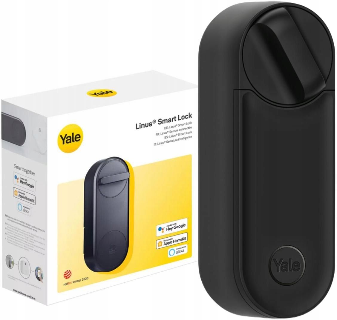 Inteligentny Zamek Yale Linus L2 Czarny Smartlock Smarthome Bluetooth