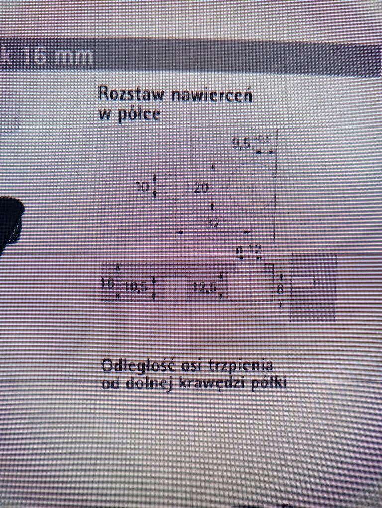 Złącze mimośród VB 36/16 16 mm okucia meblowe akcesoria