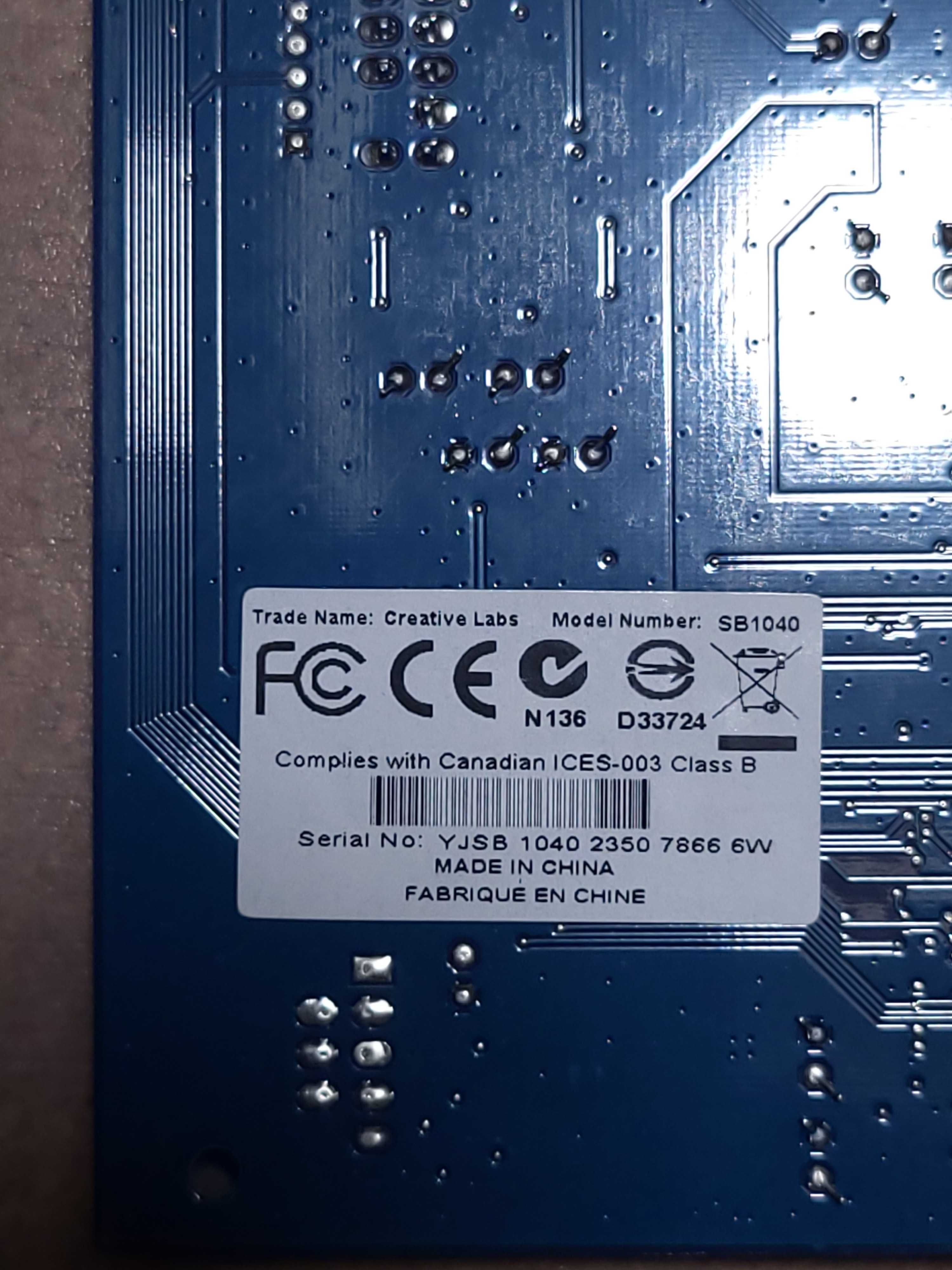 Soundblaster thx karta dźwiękowa 2 szt