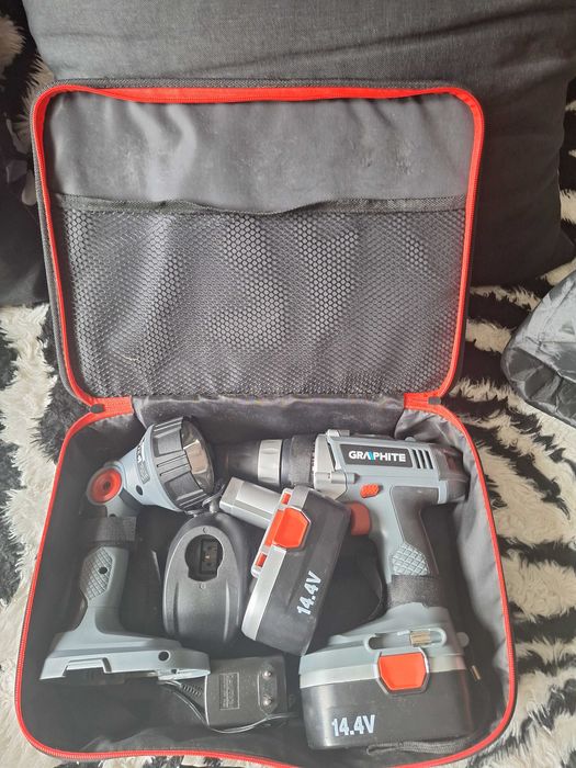 Zestaw Graphite wiertarka akumulatorowa + latarka