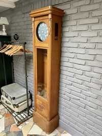Zegar stojący, obudowa wąska szafka witryna