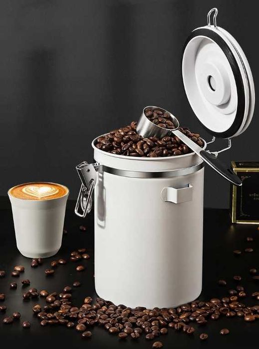 POJEMNIK NA KAWĘ HERBATĘ Puszka Hermetyczna 1,8L