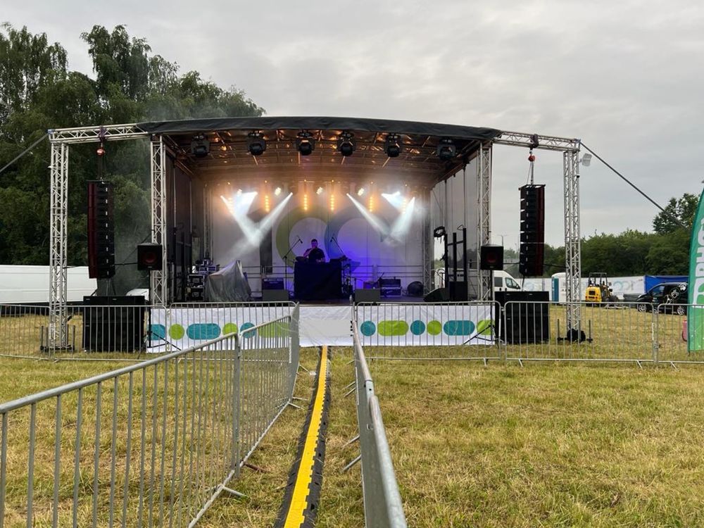Wynajem - scena mobilna Alspaw, scena modułowa 8mx6m, 6mx4m z obsługą.