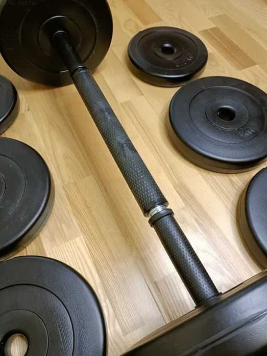 Гантели 2х26 + соединитель/переходник в штангу/комплект 52кг 3в1