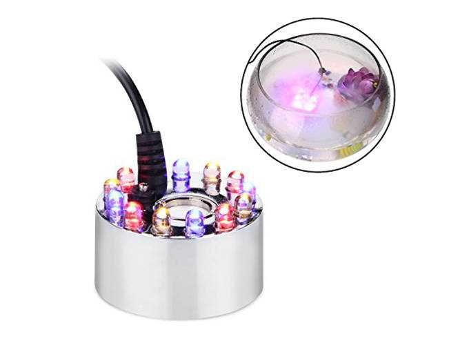 Generator pary jonizator nawilżacz + zasilacz oświetlenie RGB 25W 230V
