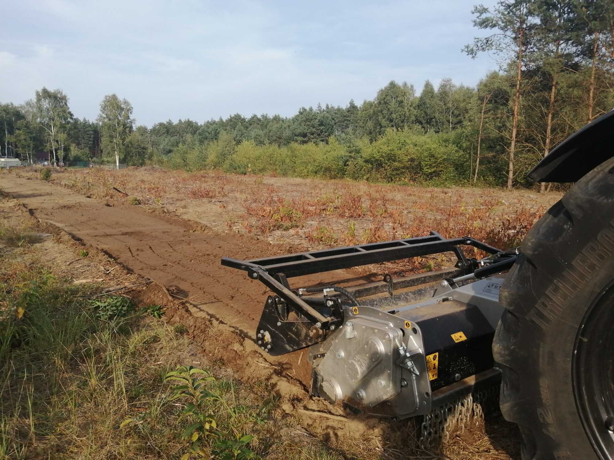 Mulczer wgłębny czyszczenie działek wycinka rekultywacja mulczowanie