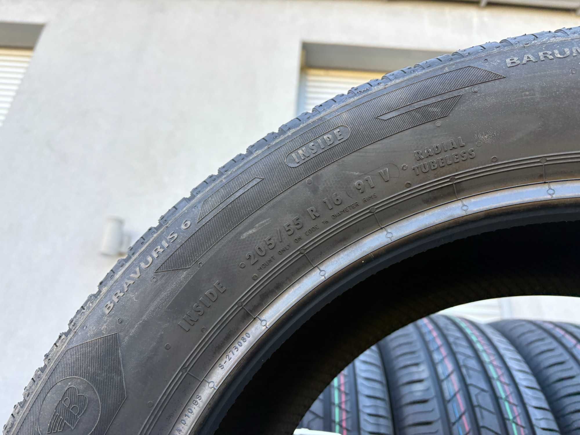 4szt letnie 205/55R16 Barum Bravuris 6 prod. 2025r 91V B,B,69db gwaran