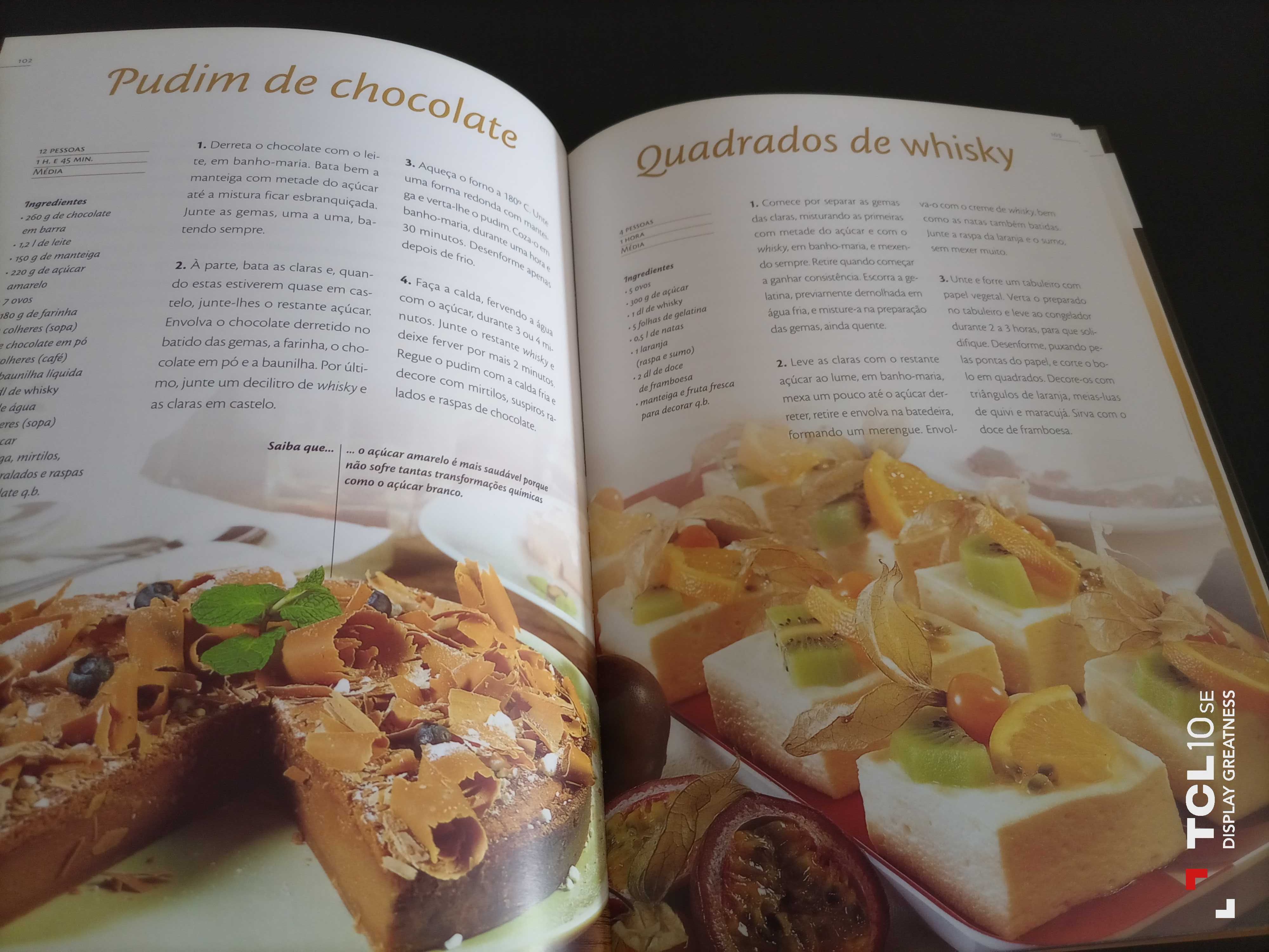 Livro com receitas - O requinte do whisky