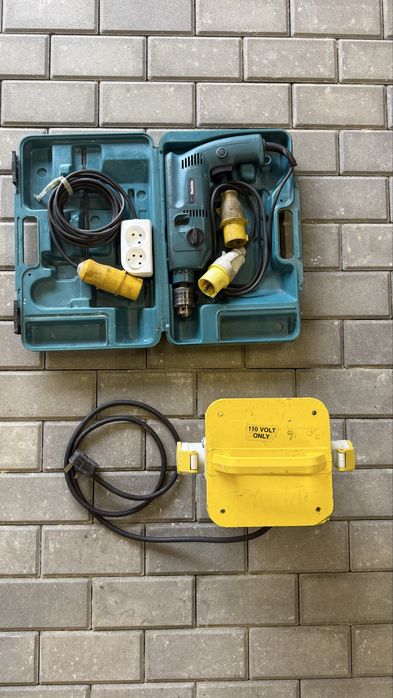 Wiertarka Makita 110v 650w plus konwerter