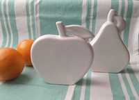 Ceramiczne jabłko i gruszka dekoracja kuchnia