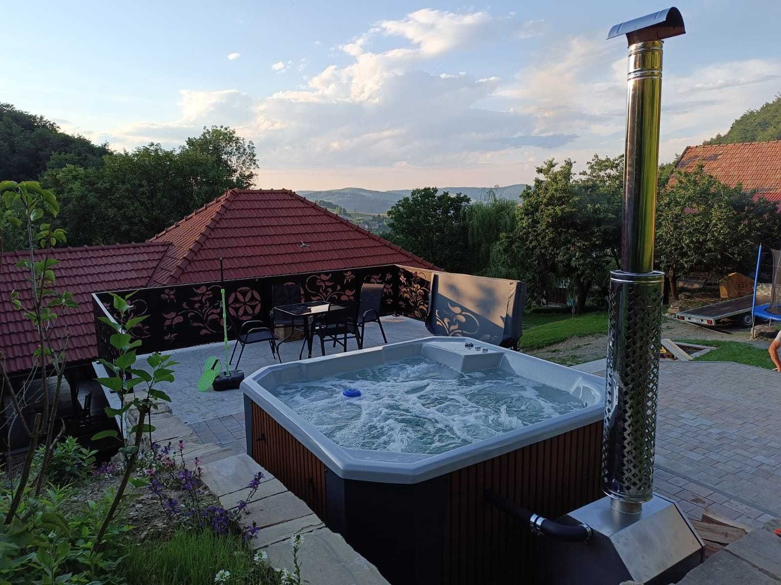 "ETNA" 5 os. hydromasaż LED Jacuzzi PREMIUM! Wanna SPA gorąca beczka!