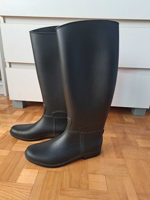 nowe, czarne, eleganckie, damskie gumiaki / kalosze  , rozmiar 39