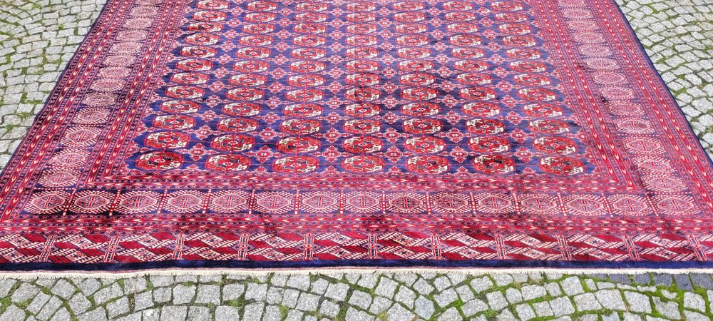 lśniący dywan buchara ręcznie tkany pakistan 285/360cm