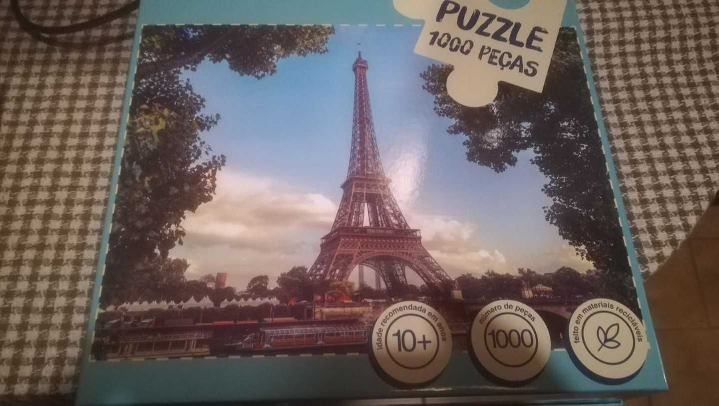 Puzzles Elefun 1000 peças NOVO Porto ou Paris