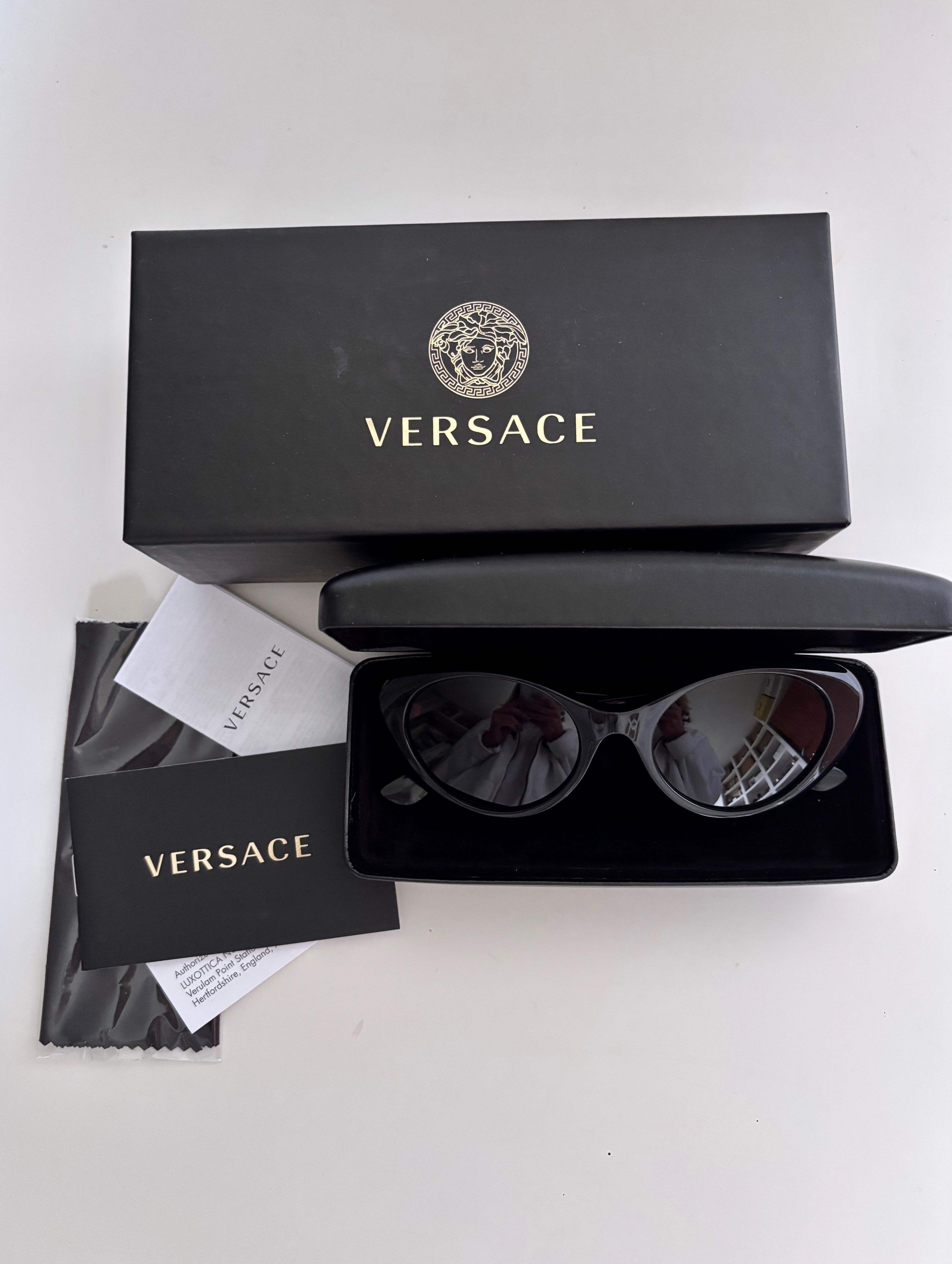 Окуляри versace black cat eye, оригінал