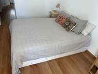 Cama IKEA com arrumação (3 gavetas de cada lado)