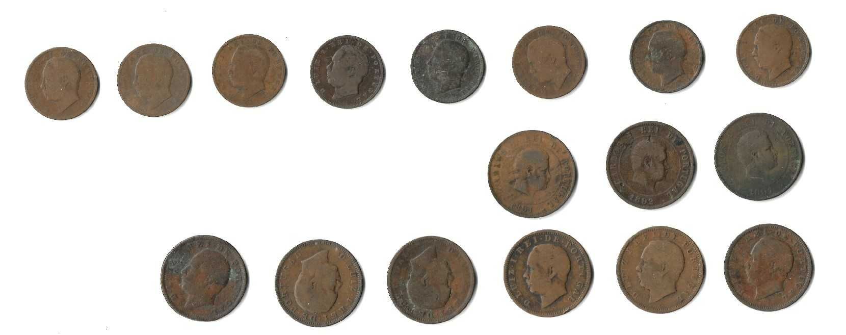 Dom Luís I e Dom Carlos I - 17 Moedas Correntes