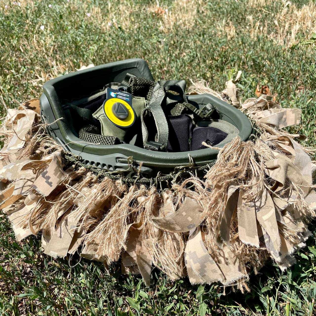 Тактический кавер на шлем кикимора ЗСУ Военный на каску пиксель