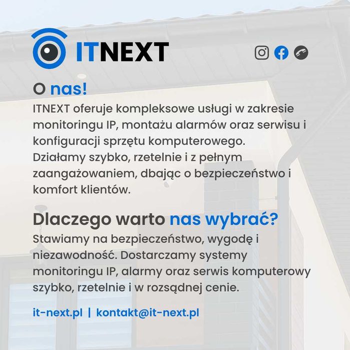 Profesjonalny montaż monitoringu do domu, firmy i gospodarstwa