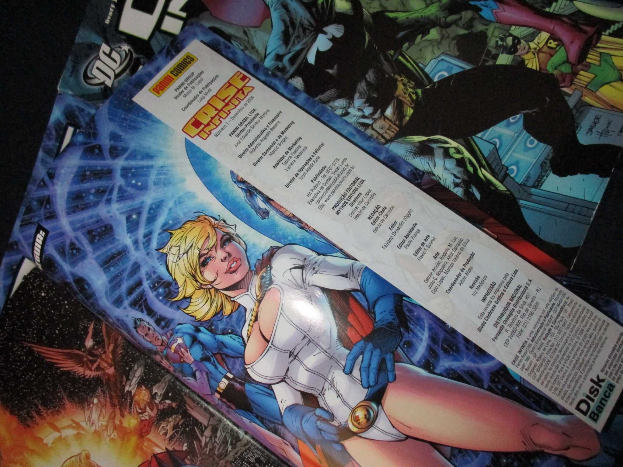 Livros BD Crise Infinita Dc Comics Panini 2006