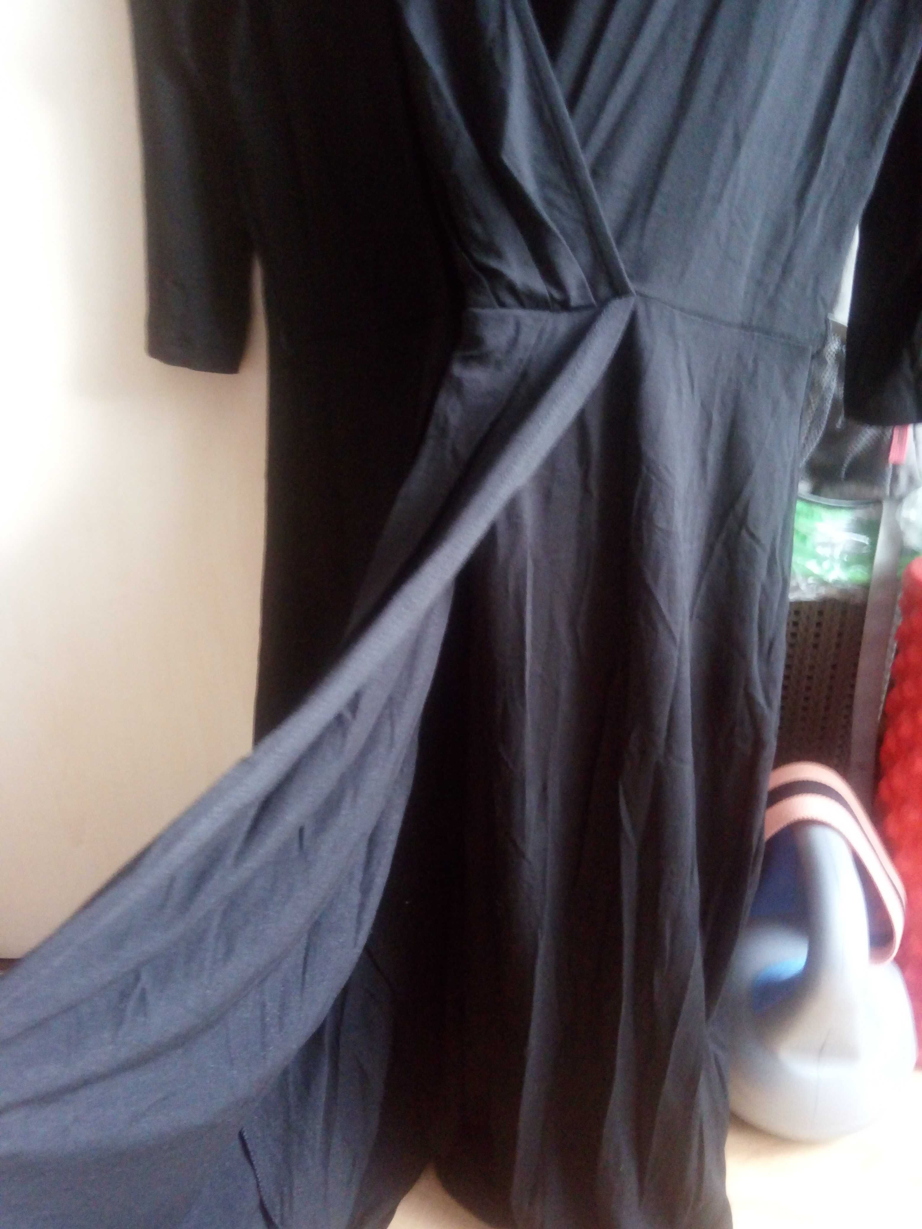 Sukienka czarna kopertowa Orsay xl nowa