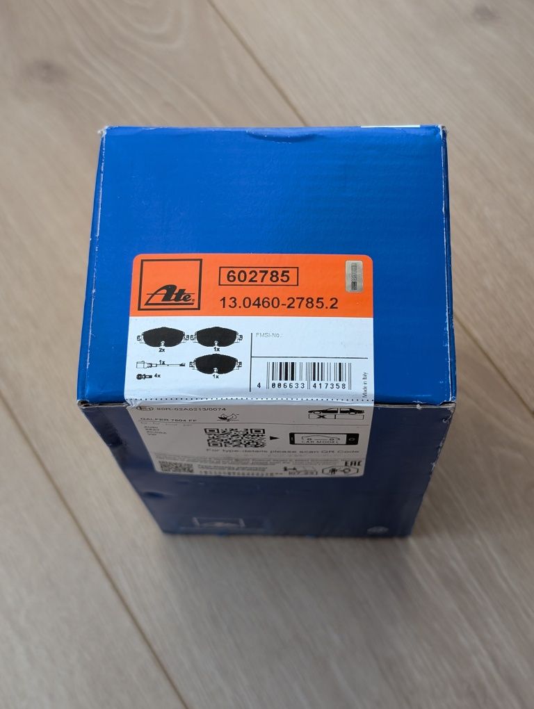 Nowe klocki hamulcowe ATE 602785 – VW/Audi/Skoda/Seat
