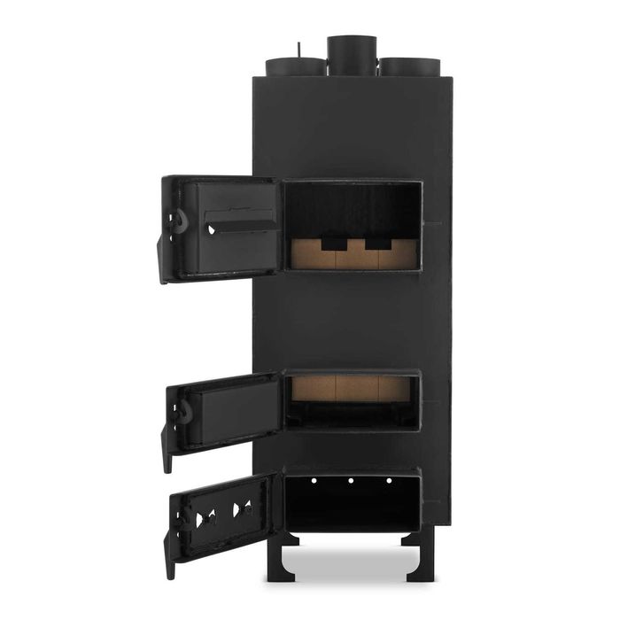 Piec nadmuchowy z nadmuchem dmuchawa HIGHER PN3 o mocy 25 kW ECODESIGN