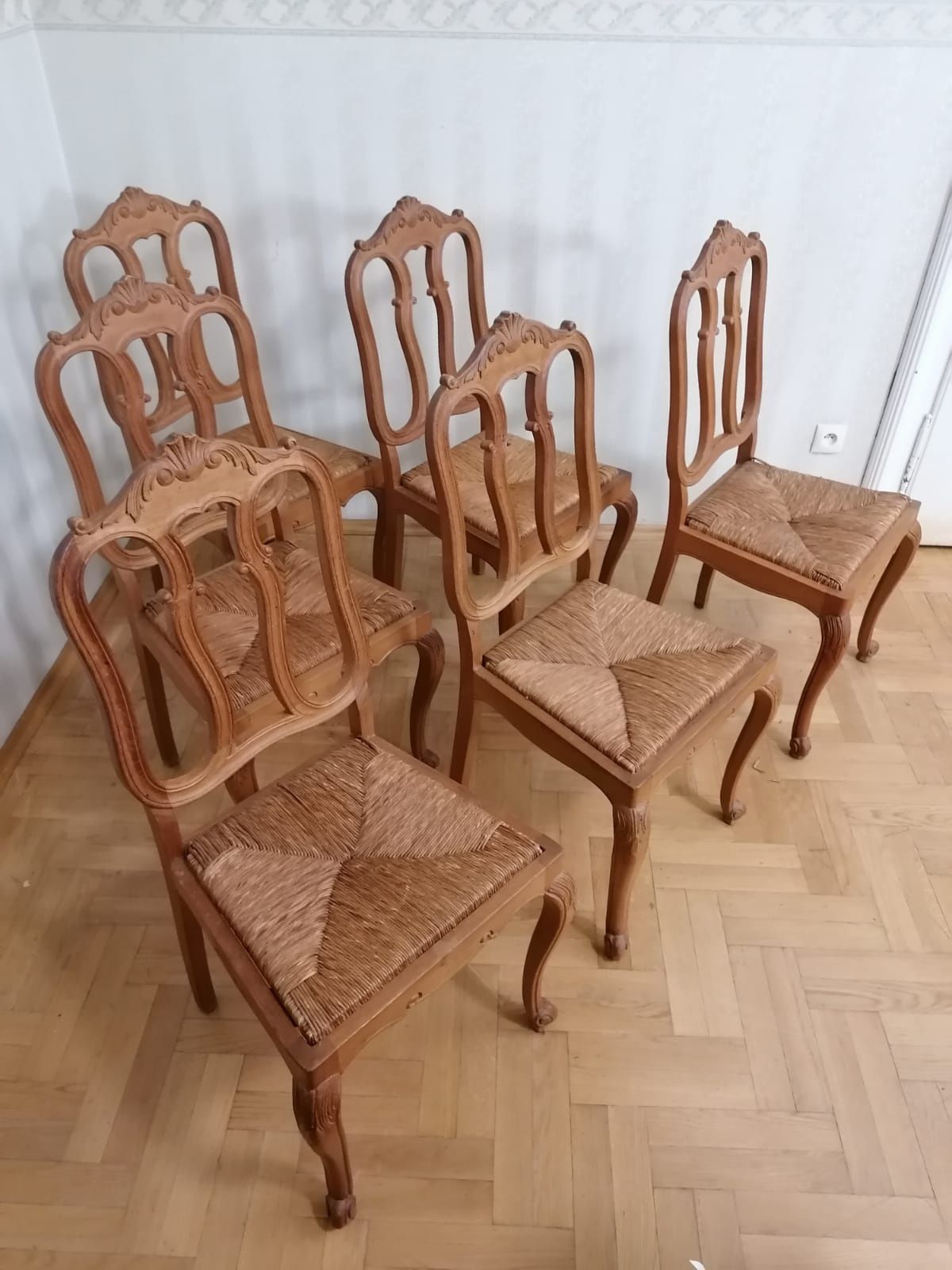Krzesła ludwikowskie 6 sztuk Francja /