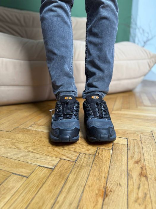 Осінні кросівки Salomon ACS Black Grey Orange Gore-Tex (41-45)