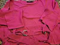 Camisola rosa com  cinto