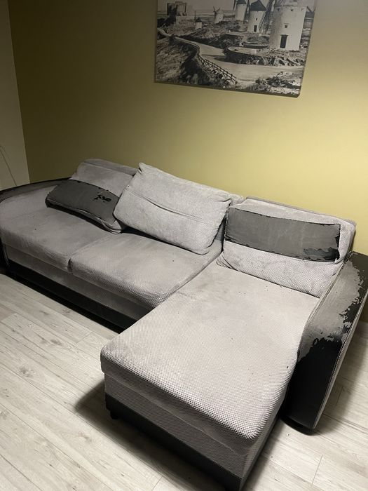 Narożnik z funkcja spania