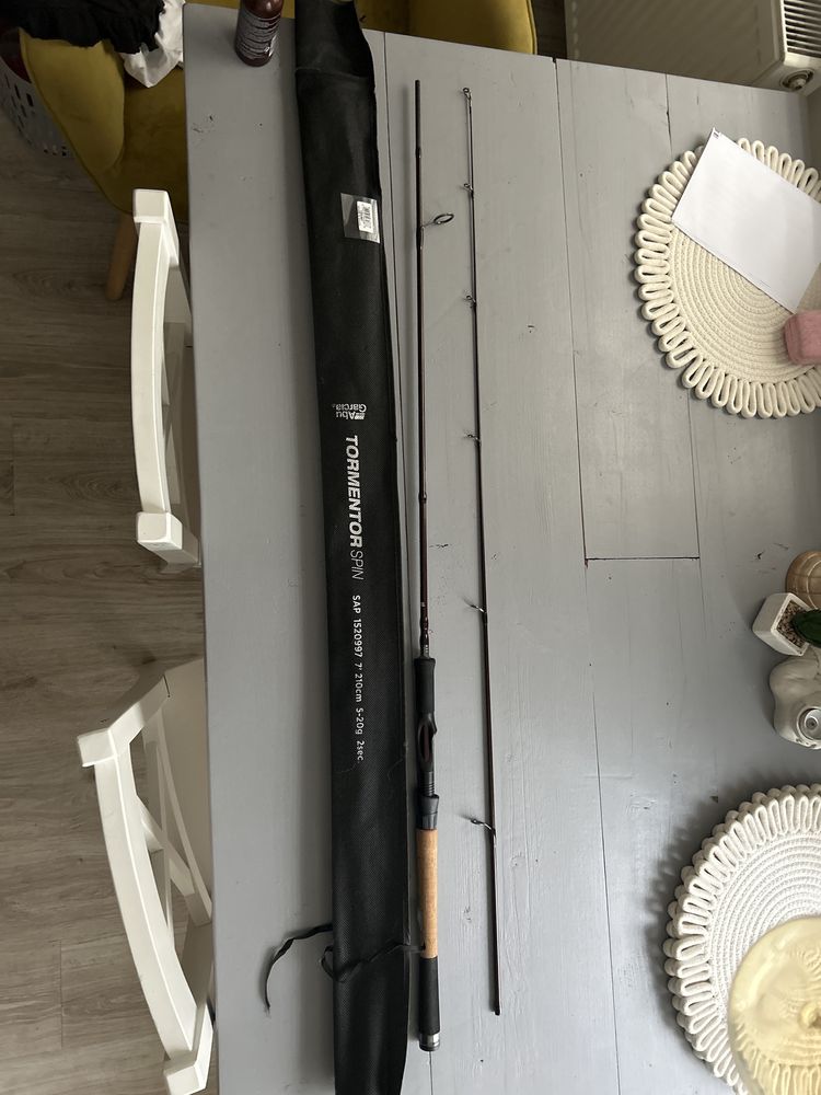 Wędka spiningowa Abu Garcia tormentor spin 210cm 5-20g + kołowrotek