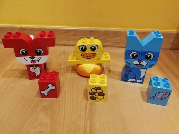 2x Lego Duplo (zwierzątka+buźki)