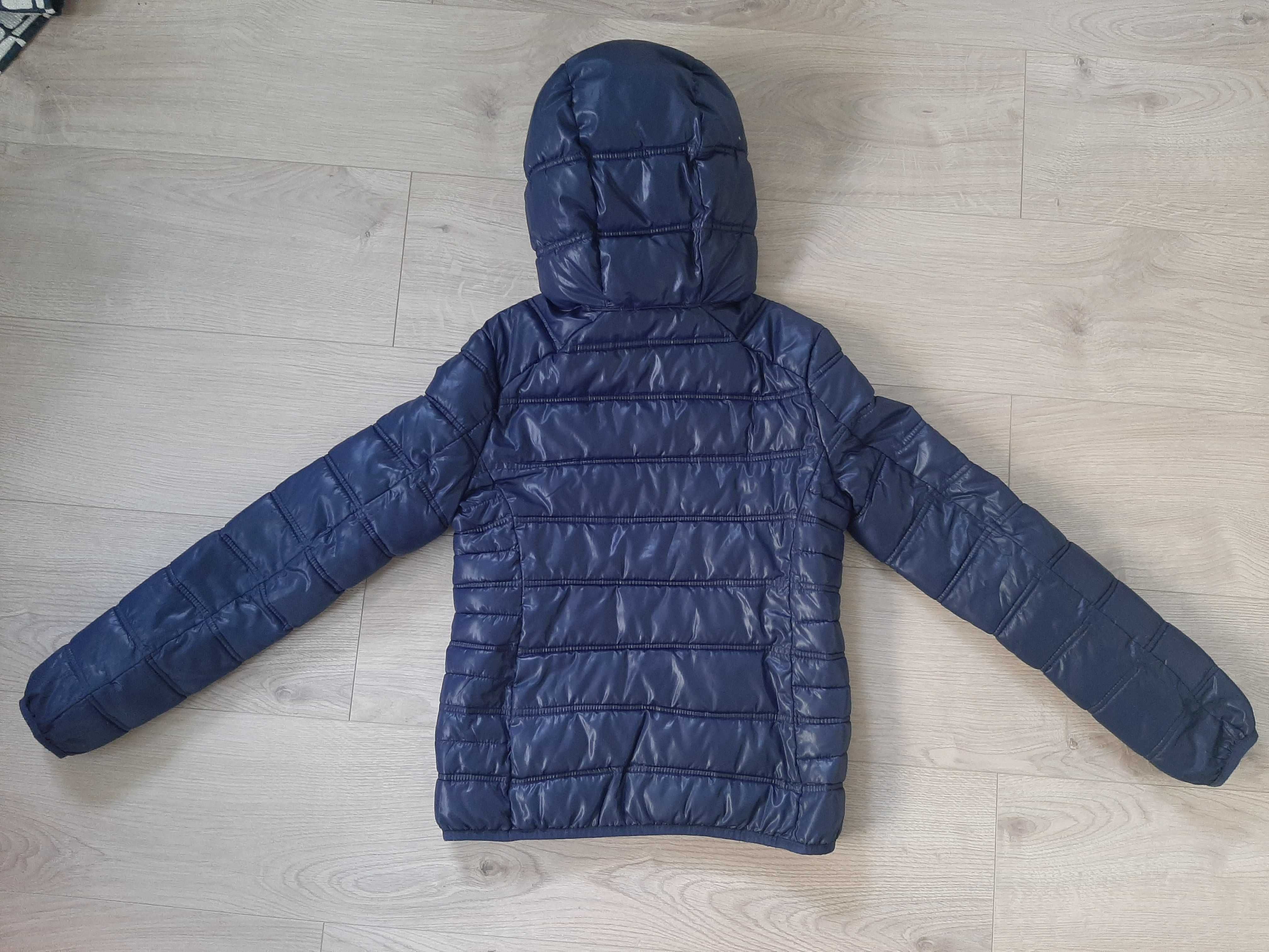 ZARA KIDS Granatowa Kurtka z Kapturem.  Rozmiar 164