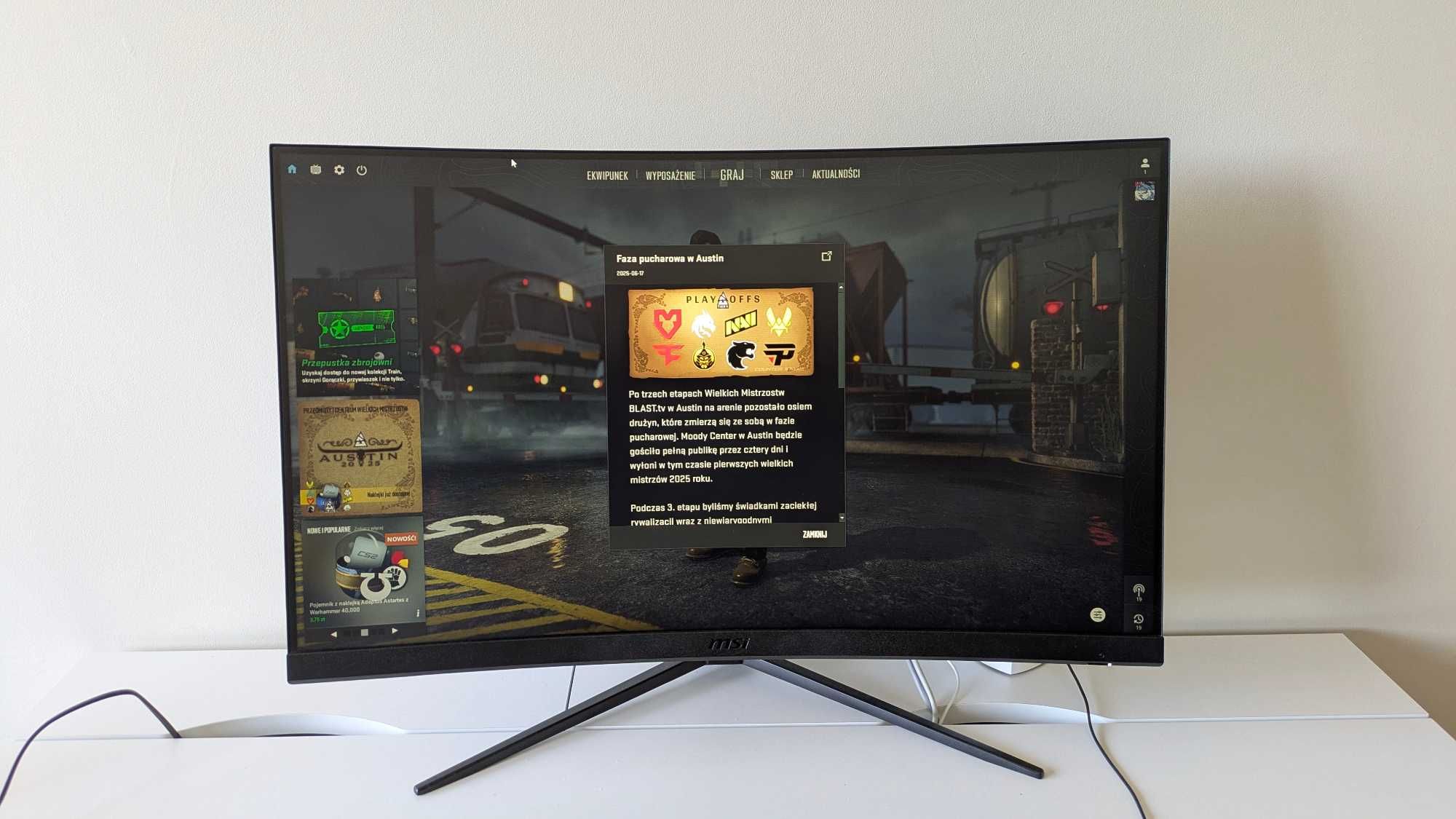 Monitor MSI G32C4 E2 31,5" 170 Hz 1 ms – stan idealny