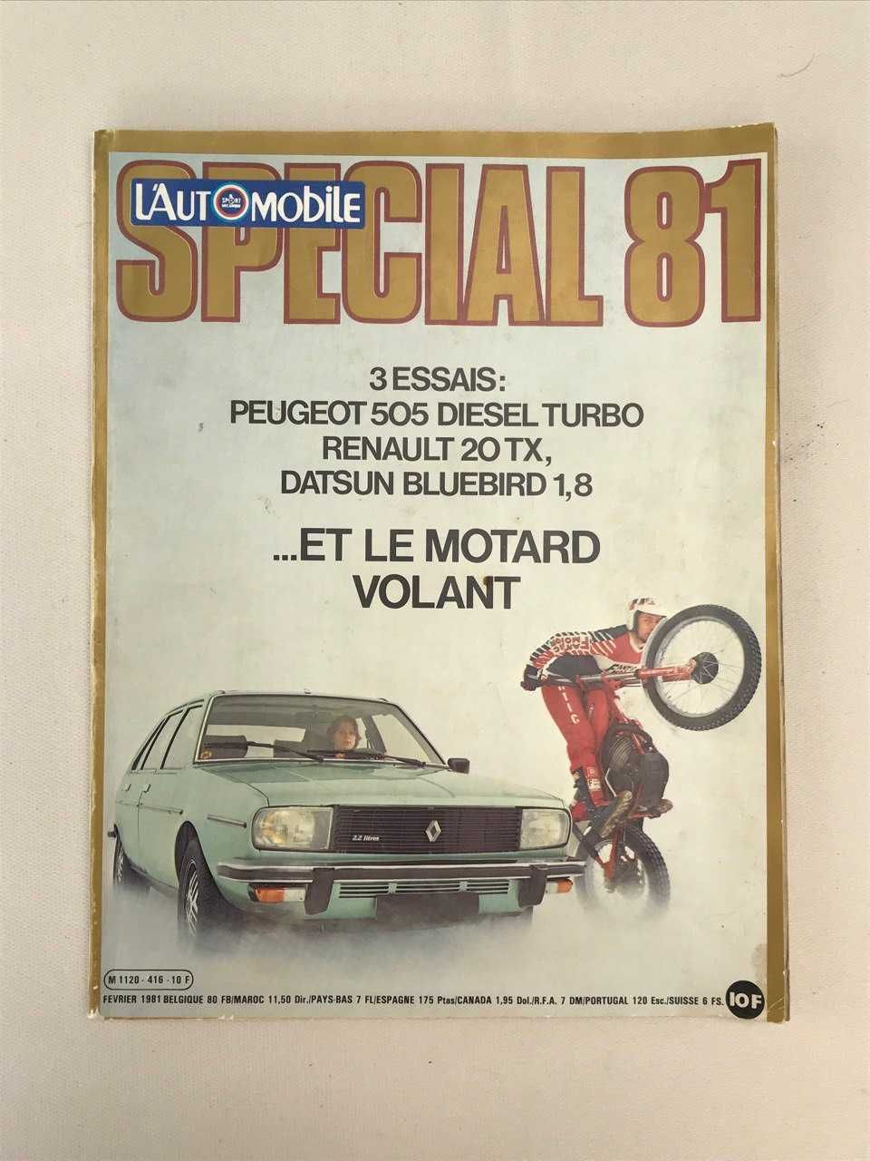 Revista Carros Vintage L'Automobile Francesa Special 1981 Peugeot 501