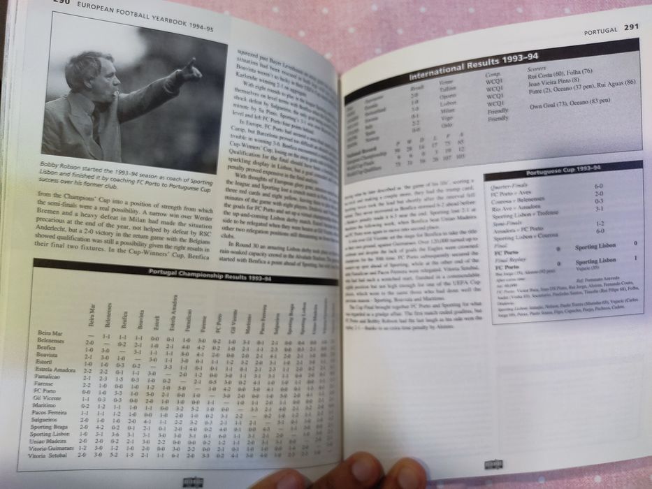 Livro Yearbook of European Football 1994/95