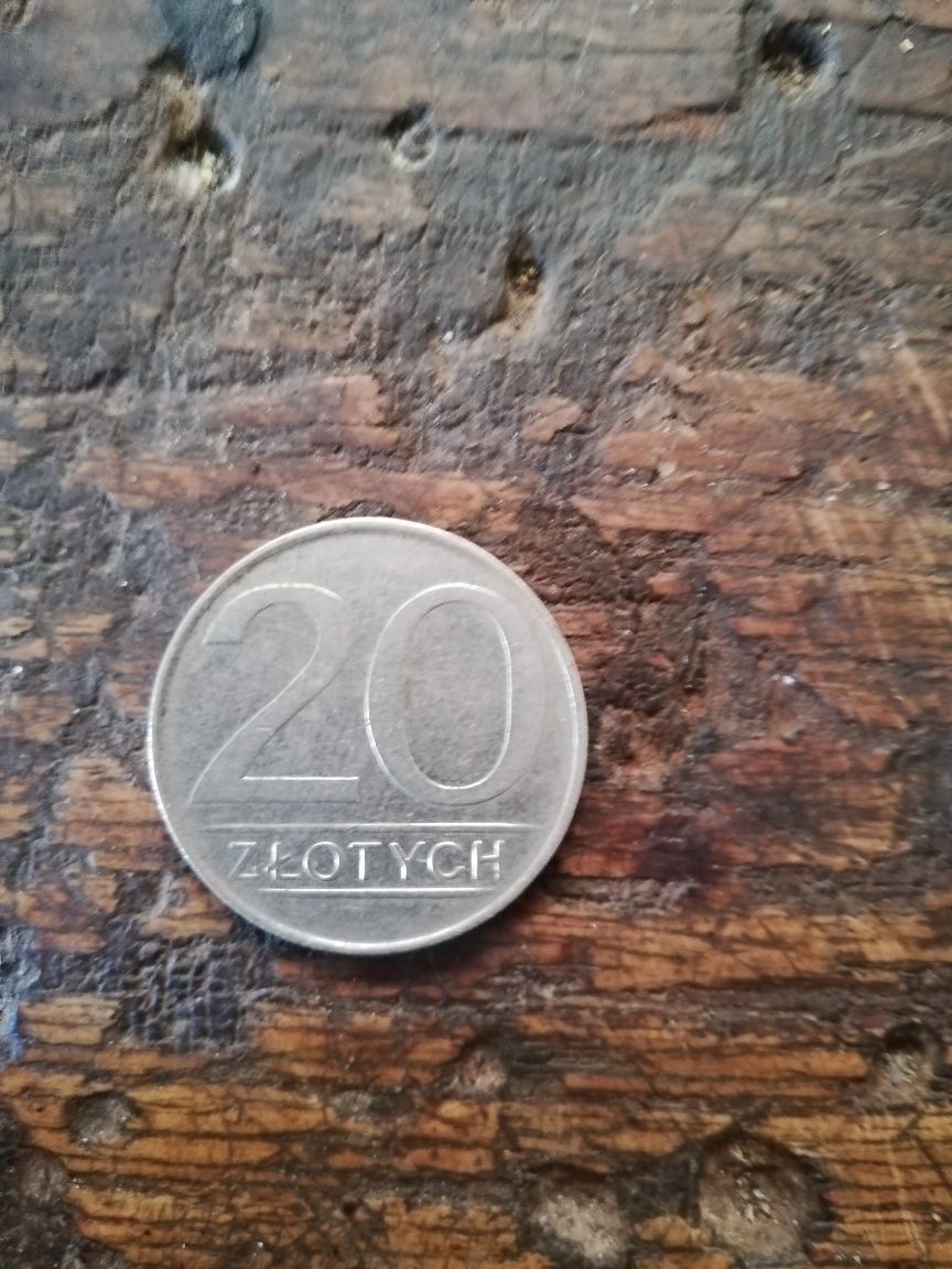 Moneta 20zl z 1985roku