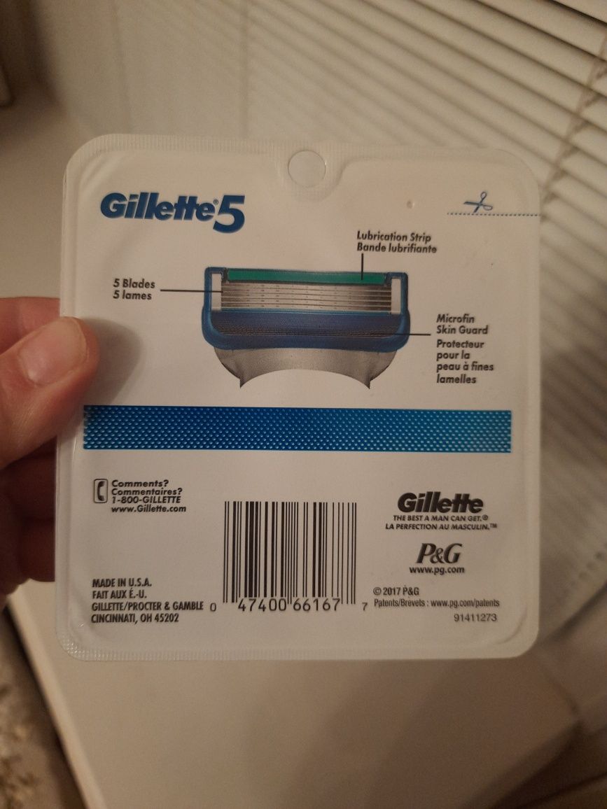 Сменные картриджи для бритья Gillette 5 Made in America (8 шт)