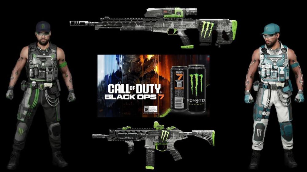 Набір Call of Duty 7 x Monster Energy (5 скінів)