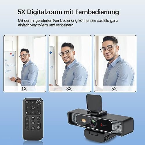 Angetube Kamera internetowa 4K HD 8 MP z mikrofonem USB