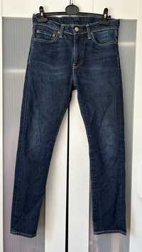 Granatowe jeansy Levis 510 31/32