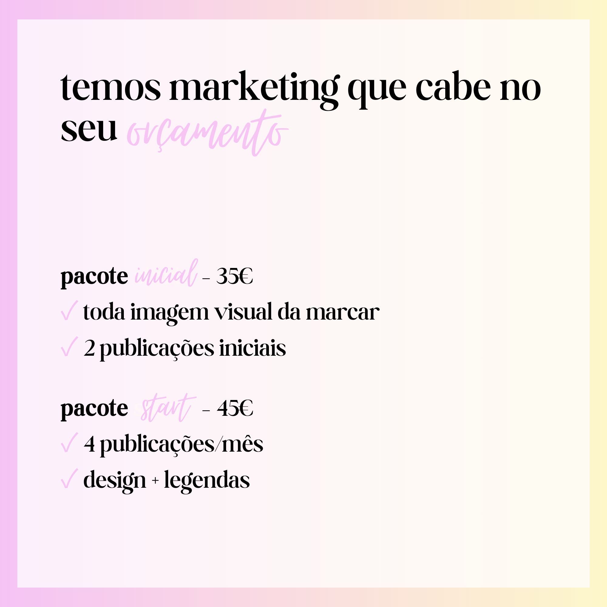 serviço de marketing