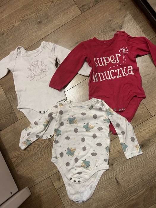 Body dla dziewczynki z długim rękawkiem 74-80