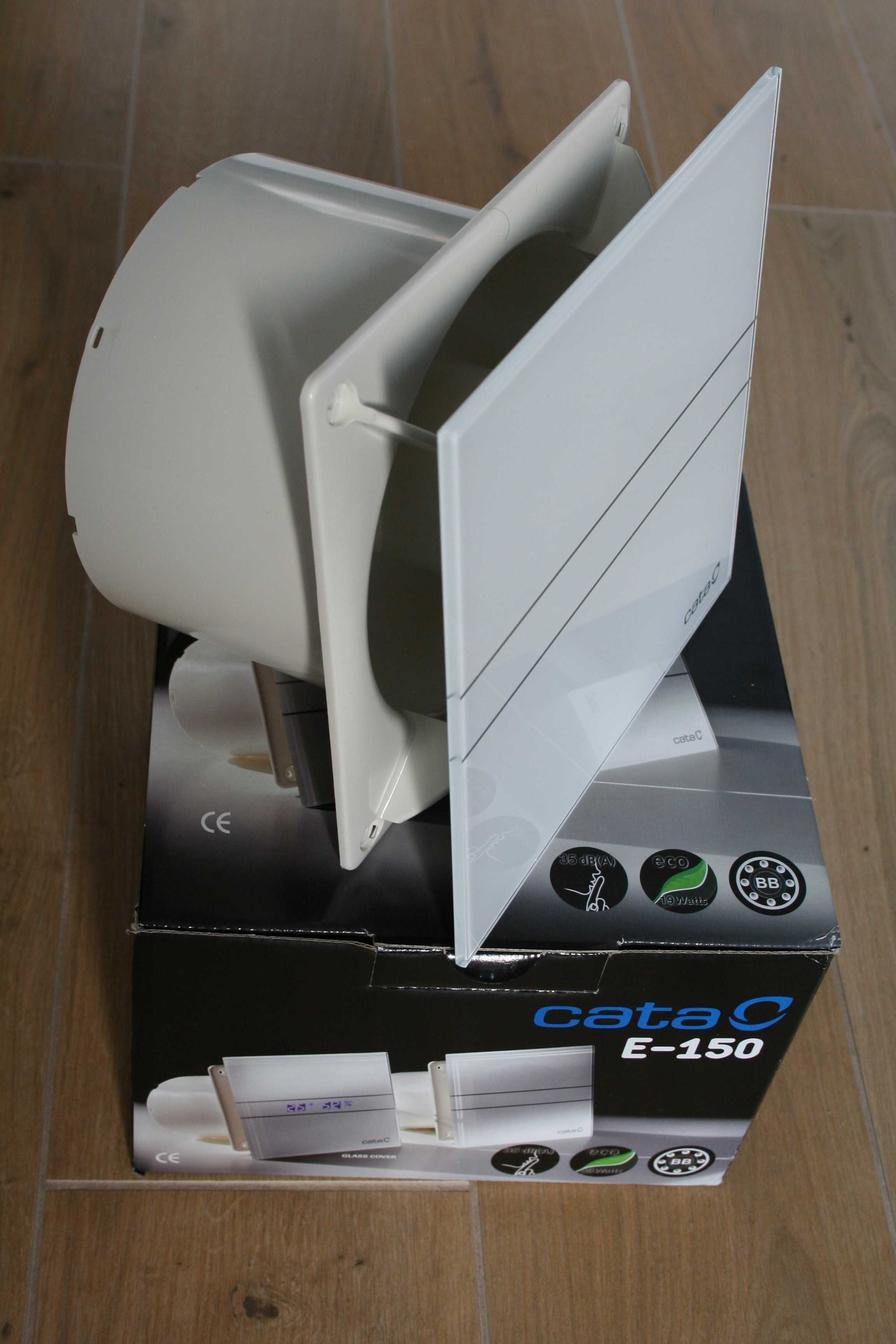 Szklany wentylator łazienkowy 150mm CATA E150 G