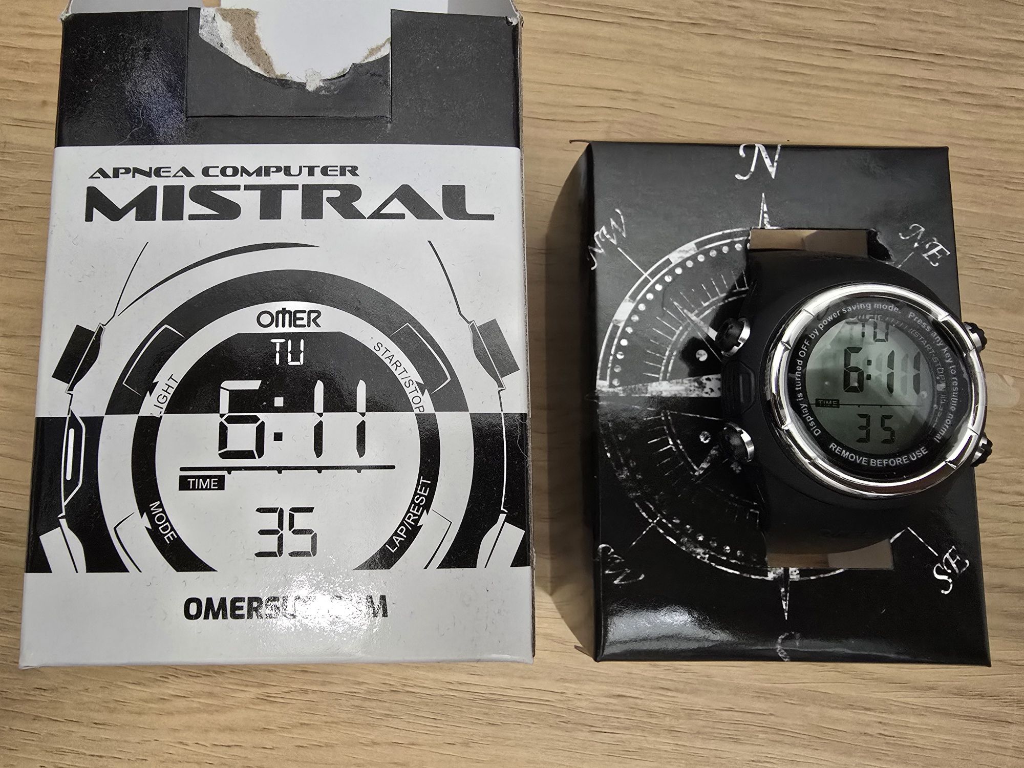 Relógio apneia computador omer mistral