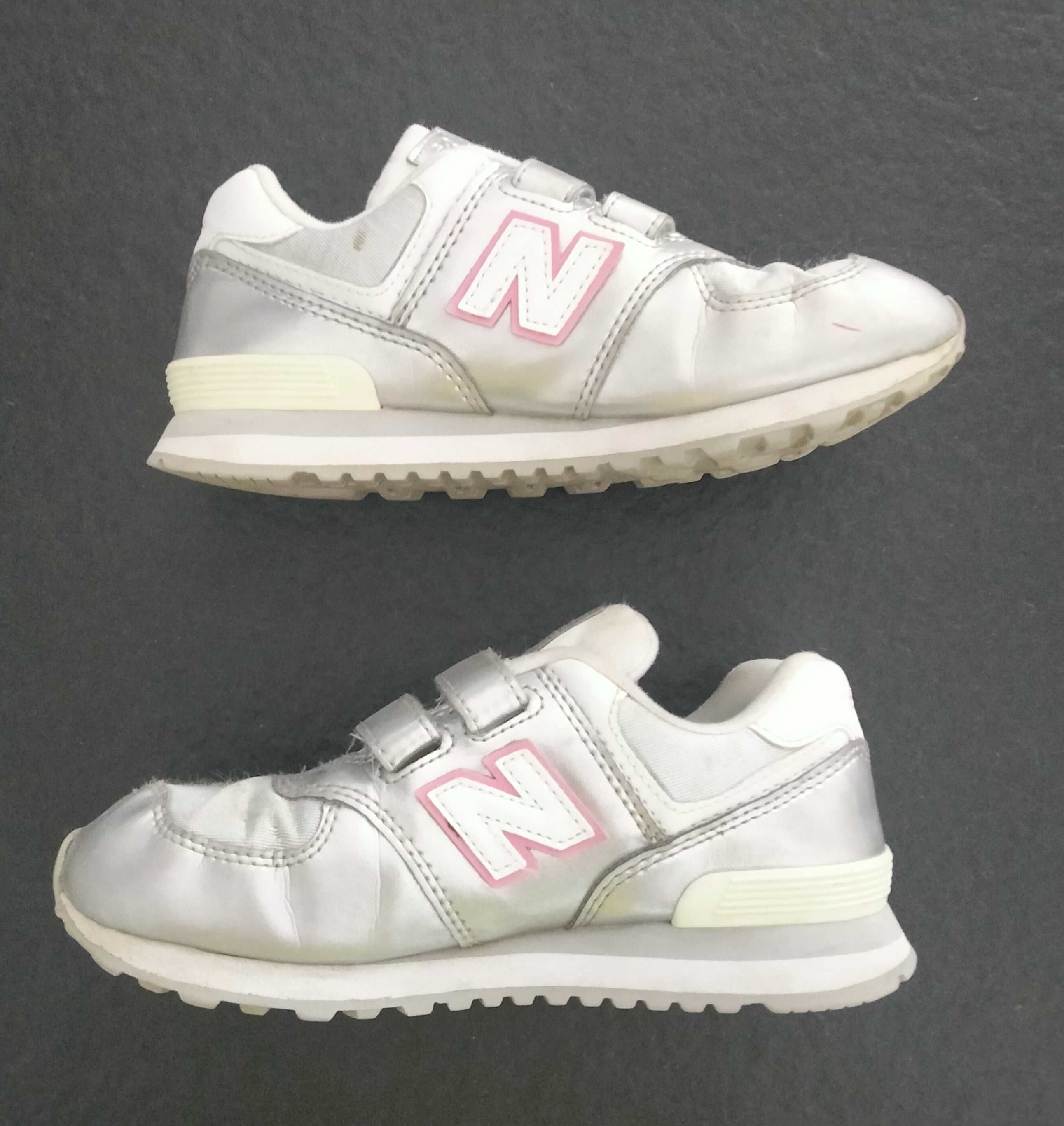 Buty New Balance srebrne 33